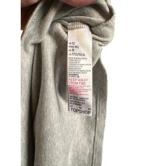 NWOT Topshop Gray Bodycon Maxi Dress - Size 8 (US) - Picture 8 of 9